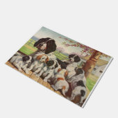 Paillasson springer spaniel maman et chiots (Incliné)