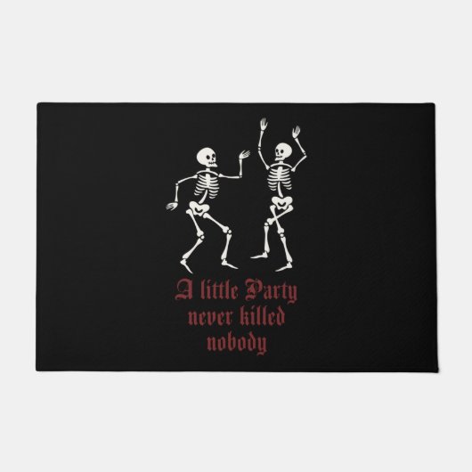 Paillasson Squelettes d'Halloween contemporains (Devant)