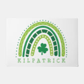 Paillasson St. Patrick's Day Boho Rainbow Shamrock (Devant)