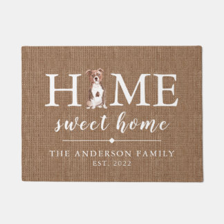 Paillasson Staffordshire Bull Terrier Home Sweet Home Porte