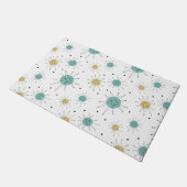 Paillasson Starburst franciscain jaune bleu Mi-siècle (Incliné)