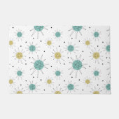 Paillasson Starburst franciscain jaune bleu Mi-siècle (Devant)