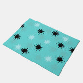 Paillasson Starbursts Turquoise Atomique Porte Mat (Incliné)