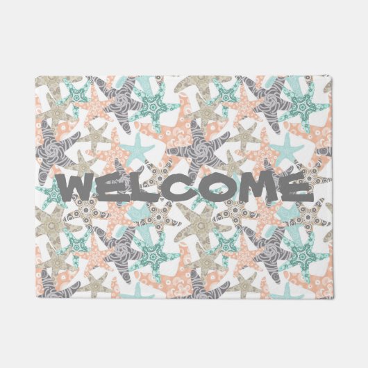 Paillasson Starfish Motif sans couture mat (Devant)
