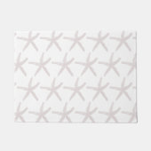 Paillasson Starfish Motifs Plage Nautique Coral Blanc Cute (Devant)