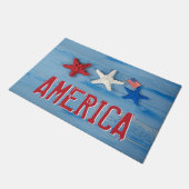 Paillasson Starfish Patriotique USA Avec Drapeau (Incliné)