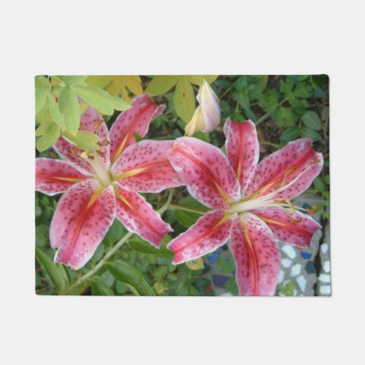 Paillasson Stargazer Lilies Jardin Floral (Devant)