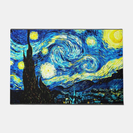 Paillasson Starry Night, tableau mondialement célèbre de Van (Devant)