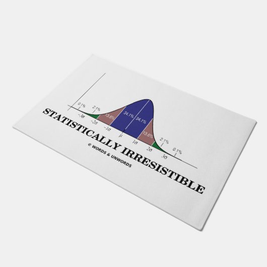 Paillasson Statistique Irrésistible Bell Curve Stats Humour (Incliné)