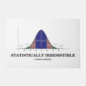 Paillasson Statistique Irrésistible Bell Curve Stats Humour (Devant)