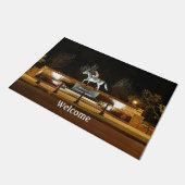 Paillasson Statue du cheval Danseuse autochtone Saratoga Port (Incliné)