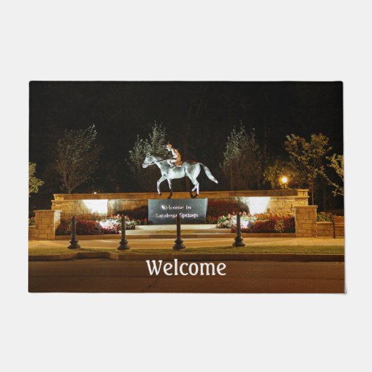 Paillasson Statue du cheval Danseuse autochtone Saratoga Port (Devant)