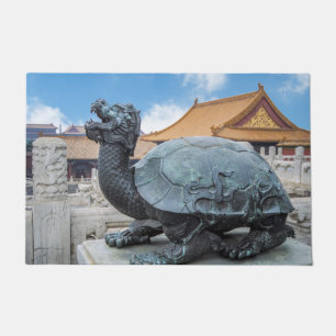 Paillasson Statue d'une tortue dans la Cité interdite - Pékin