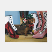 Paillasson Steampunk Dachshund Chaussures Bottes victoriennes (Devant)