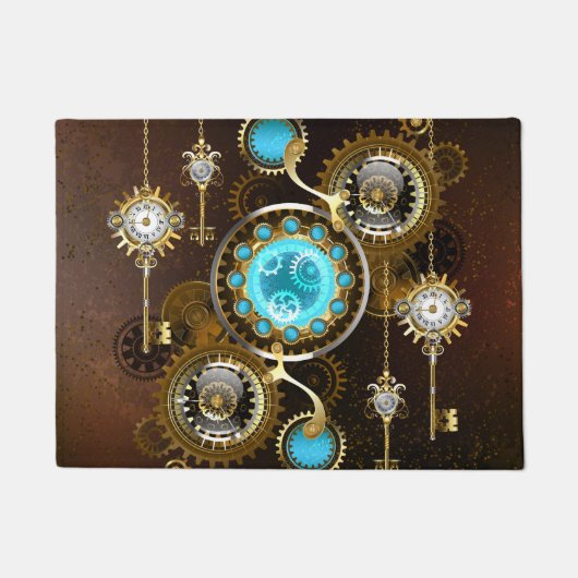 Paillasson Steampunk Rusty Background (Devant)