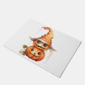 Paillasson Sticker Citrouille mignon (Incliné)