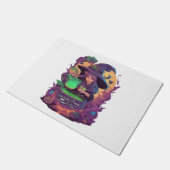 Paillasson Sticker du Citrouille Boo Cauldron Brews (Incliné)