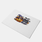 Paillasson Sticker pour chat Halloween drôle - Casquette sorc (Incliné)