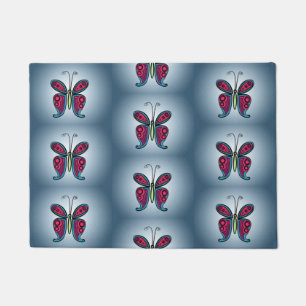 Paillasson Sticker rond papillon classique Numéro de table