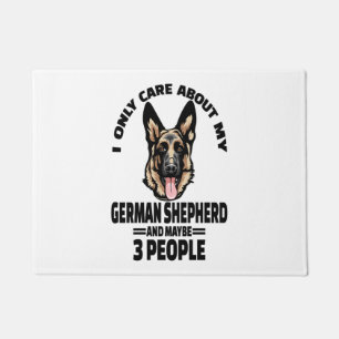 Paillasson Stickers Berger Allemand - Je Ne Me Soucie Que De 