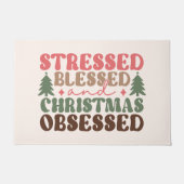 Paillasson Stressé, béni et observé à Noël (Devant)