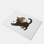 Paillasson Stretting Chat Noir - Witchy Automne Classique T-S (Incliné)