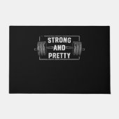 Paillasson Strong and Pretty Funny Gym Quotes Tank Top (Devant)