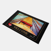 Paillasson Stupa vintage - Boudhanath, Katmandou, Népal /LG2 (Incliné)