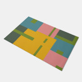 Paillasson Style du milieu du siècle géométrique bloquée par (Incliné)