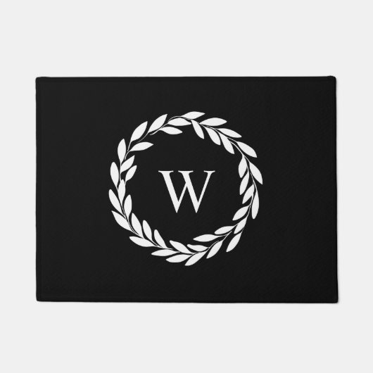 Paillasson Style Ferme moderne Chic Monogramme (Devant)