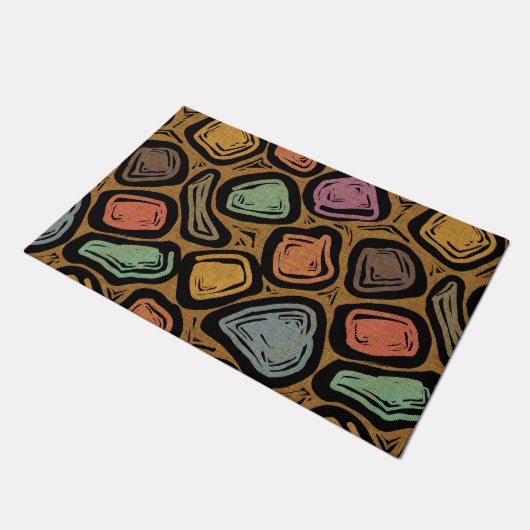 Paillasson Style MCM de Boulders en noir (Incliné)