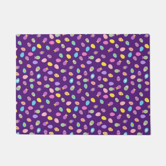 Paillasson Style OEufs de Pâques Motif d'art Arrière - plan v (Devant)
