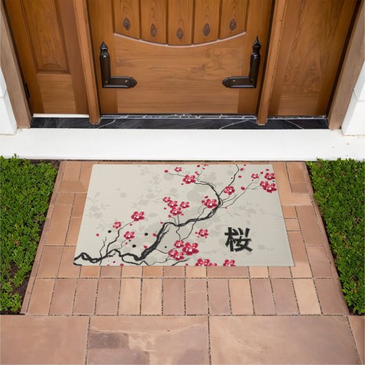 Paillasson Style oriental Sakura Cherry Blossom Art (De plein air)