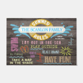 Paillasson  Summer Rules Personalized Mat, Pool Family  (Devant)