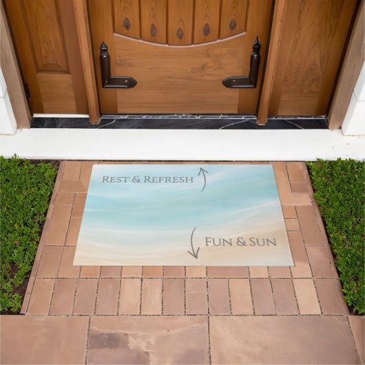 Paillasson Sun & Fun / Rest & Refresh Beach House Welcome Mat (De plein air)