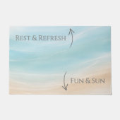 Paillasson Sun & Fun / Rest & Refresh Beach House Welcome Mat (Devant)