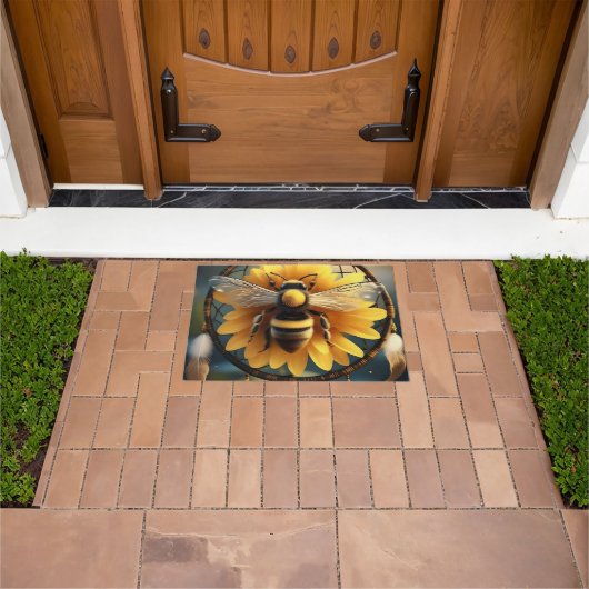 Paillasson Sunflower Bee Dreamcatcher, (De plein air)