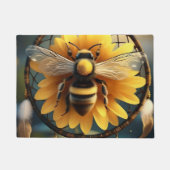 Paillasson Sunflower Bee Dreamcatcher, (Devant)