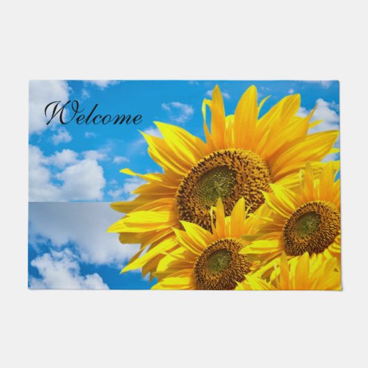 Paillasson Sunflower Blue Sky Door Mat (Devant)