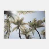 Paillasson Sunlit Palm Jungle #1 #tropical #wall #art (Devant)
