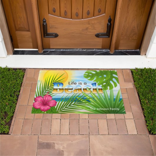 Paillasson Sunrise Life est un Beach Tropical Design (De plein air)