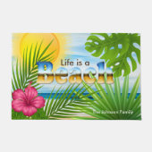 Paillasson Sunrise Life est un Beach Tropical Design (Devant)