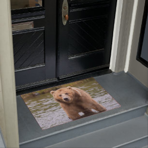 Paillasson Superbe ours kodiak brun
