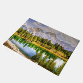 Paillasson Superbe vue Pittoresque sur les Dolomites en Itali (Incliné)