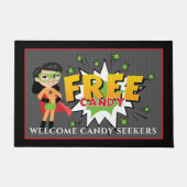 Paillasson Superhero Maman Libre Bonbons Halloween (Devant)