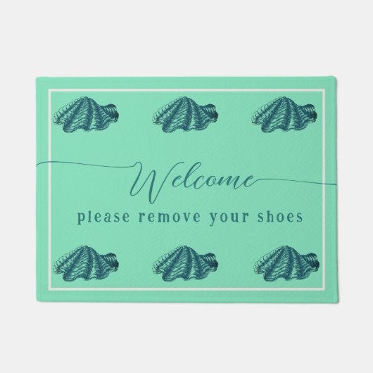 Paillasson Supprimer Chaussures Maison de plage Bienvenue (Devant)