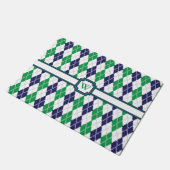 Paillasson Sur le mat de Jacquard vert (Incliné)