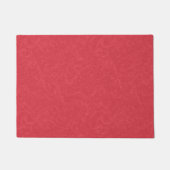 Paillasson Surface texturée rouge avec un motif subtil en spi (Devant)