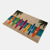 Paillasson Surfboards Front Door Mat, Surfboard amant (Incliné)