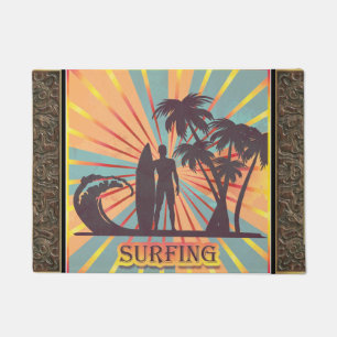 Paillasson Surfer fille porte Mat